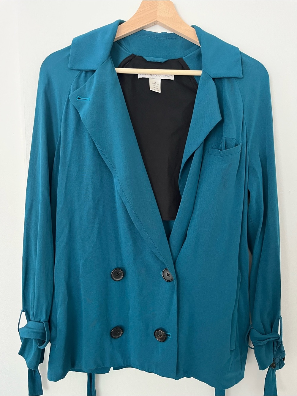 Creatures of Comfort Belted Silk Jacket.